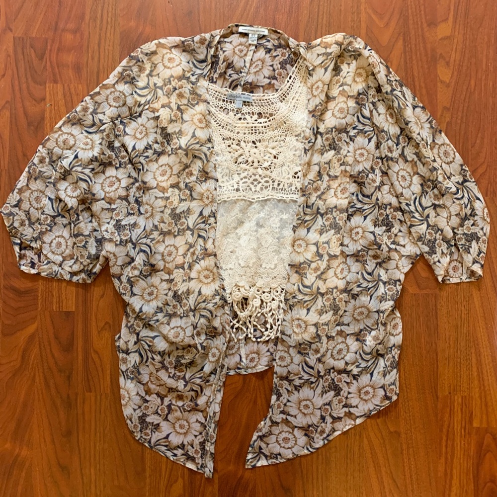 AEO Sunflower Kimono